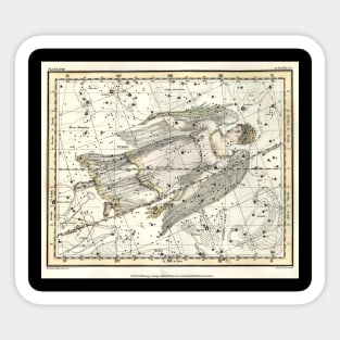 Virgo Constellation, Celestial Atlas, Alexander Jamieson Sticker